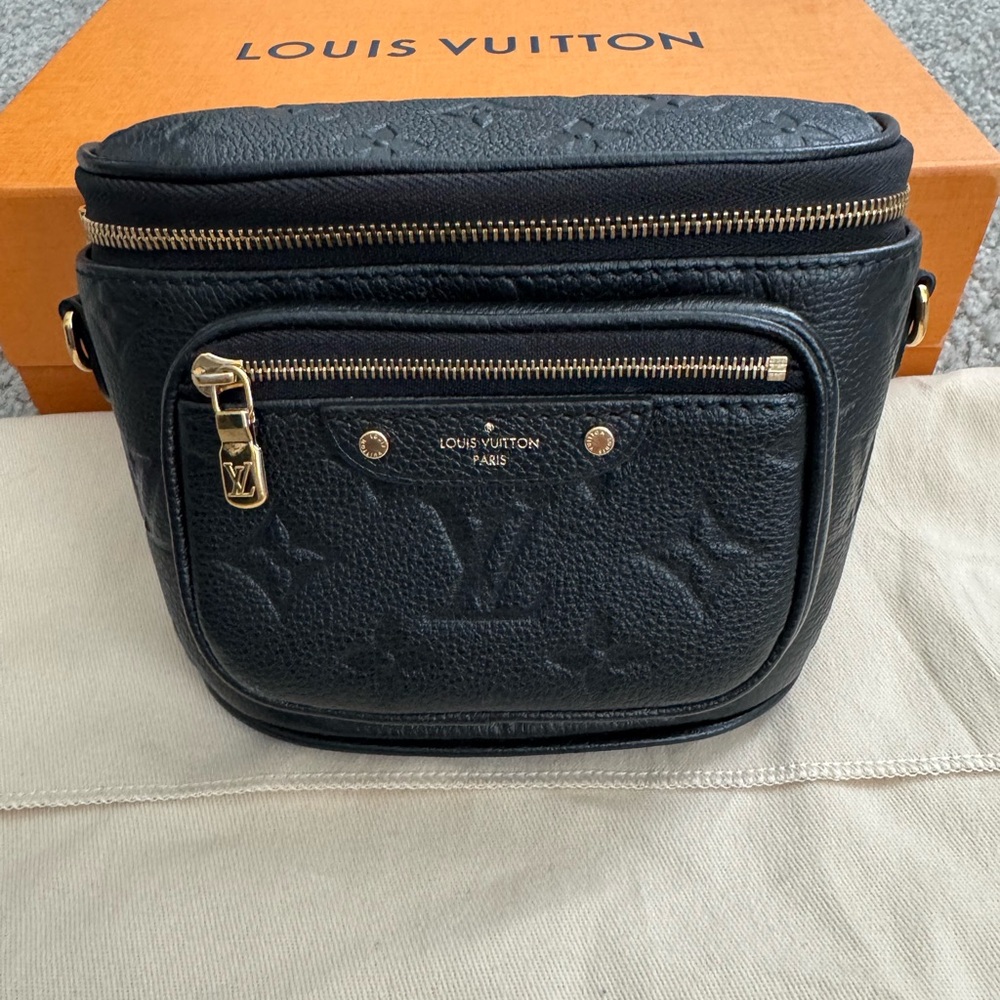 Louis Vuitton Black Empriente Leather Mini Bumbag